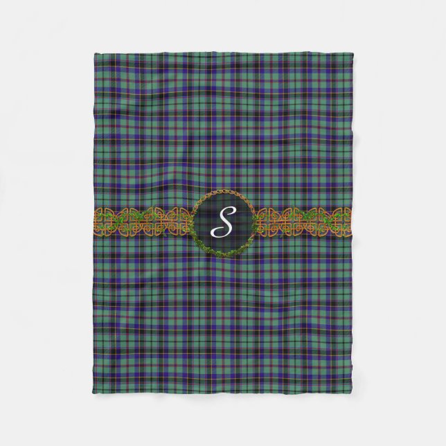 MonogrammStevensonTartan Fleecedecke (Vorderseite)