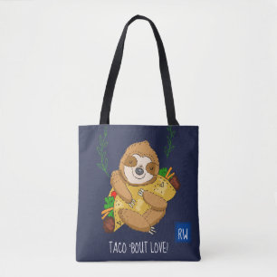 Monogrammtaco-'Kampf-LiebeSloth Tasche