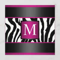 Monogrammzebra-Geburtstags-Party