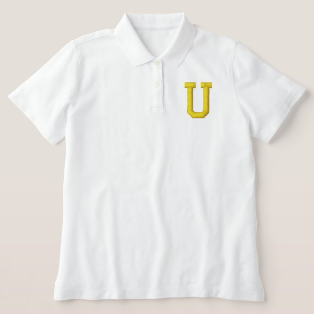 MONOGRAMSCHREIBEN EMBROIDERTES SHIRT (Design Vorderseite)
