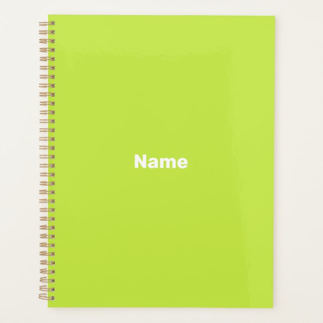 Monographie de l'année personnalisée verte de chau (Devant)