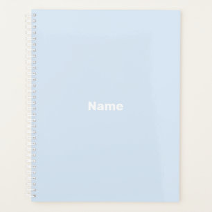 Monographie de nom personnalisé bleu clair minima
