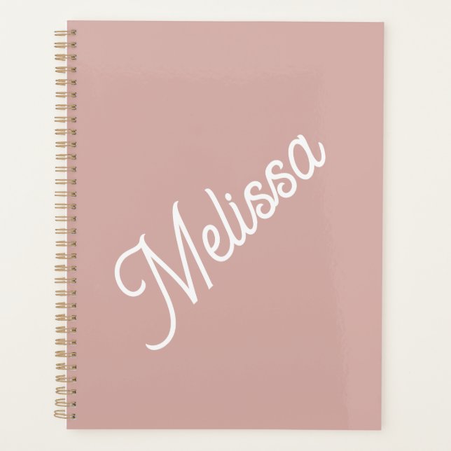 Monographie de script, rose vif moderne (Devant)