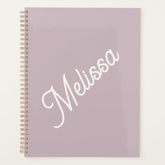 Monographie de script, violet moderne (Devant)