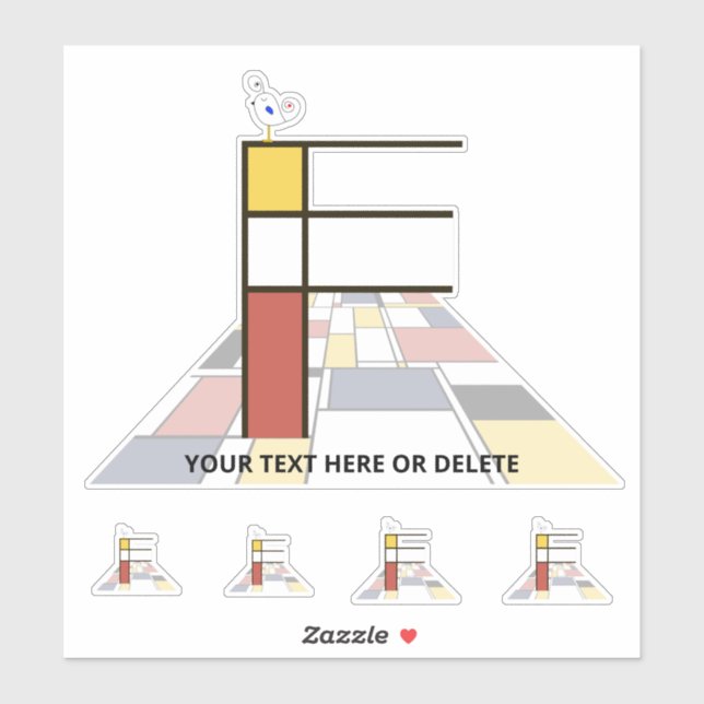 Monographie des Sublime Neoplasticismus Art. Buchs Aufkleber (Blatt)