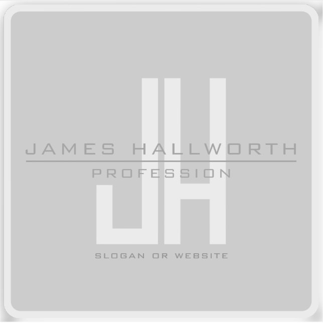 Monographie | Grau Aufkleber (Vorderseite)