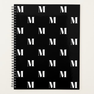 Monographie moderne noir blanc personnalisé motif