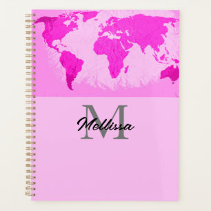 Monographie Monogrammes Voyageur Blush Pink Purple