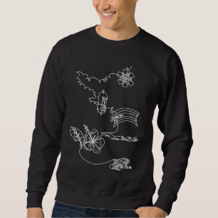 Monoline Abend Puerto Rico Boricua Flagge Coqui Ga Sweatshirt