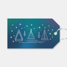 Monoline Christmas Trees
