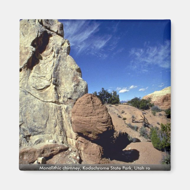 Monolithischer Kamin, Kodachrome Staat Park, Utah  Magnet (Vorne)