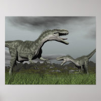 Monolophosaurus roaring - 3D rendern