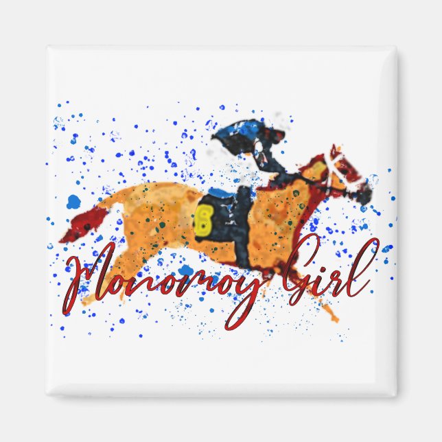 Monomoy Girl Champion Racehorse Magnet (Vorne)
