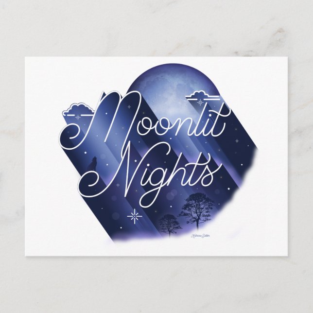 Mononlit Nights / Postkarte (Vorderseite)