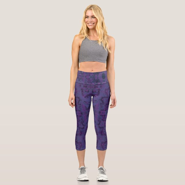 Monopoly Lila Capri Leggings (Vorderseite)