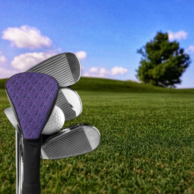 Monopoly Lila Golf Headcover (This Royal Purple print enhances, the look of your golf clubs, while protecting them!)