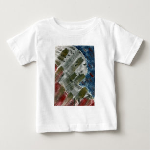 Monoprint Frau und Krähe (Rabe) Baby T-shirt