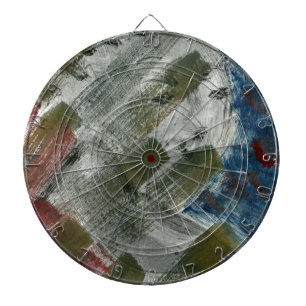 Monoprint Women and Crow (Raven) Dartscheibe