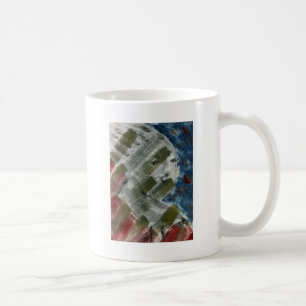 Monoprint Women and Crow (Raven) Kaffeetasse