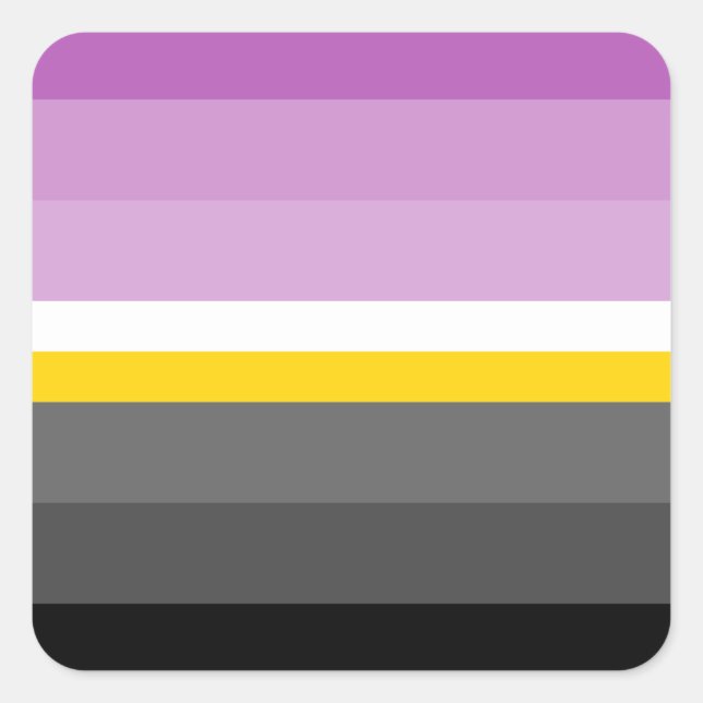Monosexual Pride Flag  Quadratischer Aufkleber (Vorderseite)