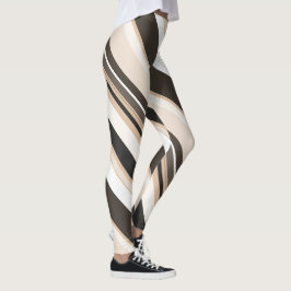 Monoton - Zeitgenössische Diagonalstreifen Leggings