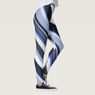 Monoton - Zeitgenössische Diagonalstreifen Leggings