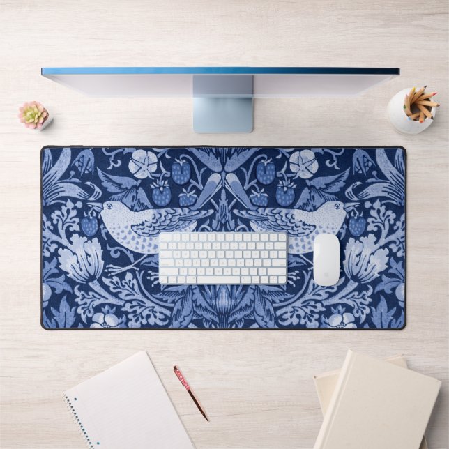 Monotone bleu de fraises Thief, William Morris (Bureau 1)