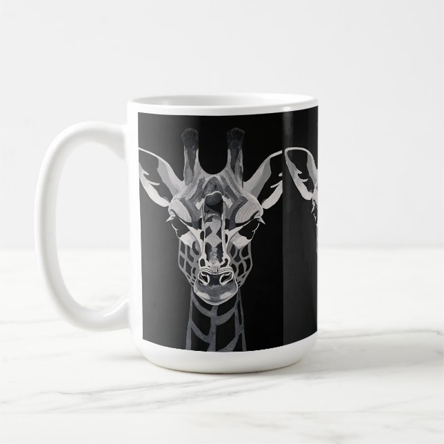 Monotone Giraffe mug (Gauche)