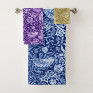 Monotone Thief fraise, William Morris Bath Tow