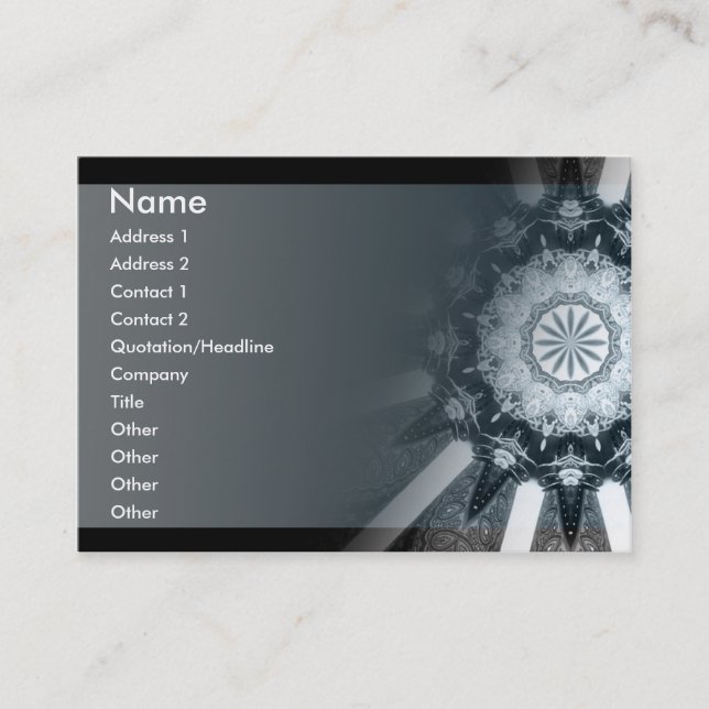 MonoTribe bigBusiness Card Visitenkarte (Vorderseite)
