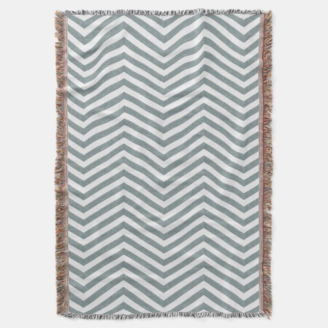 MonoZag Snuggle Ocean Gray Decke (Vorderseite Vertikal)
