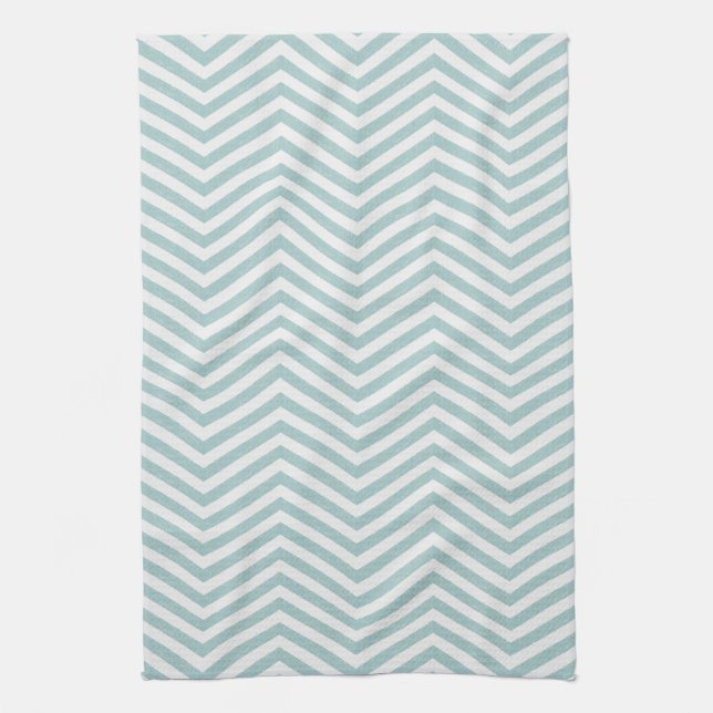 MonoZag Soft Aqua Geschirrtuch (Vertikal)
