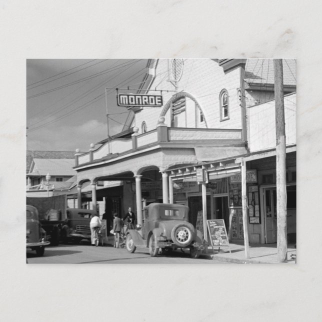 Monroe Cafe, Key West, 1930er Postkarte (Vorderseite)