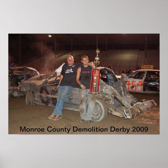 Monroe County Demolition Derby 2009 Poster (Vorne)