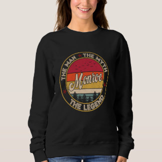 Monroe Der Mann der Mythos der Legende Personalisi Sweatshirt