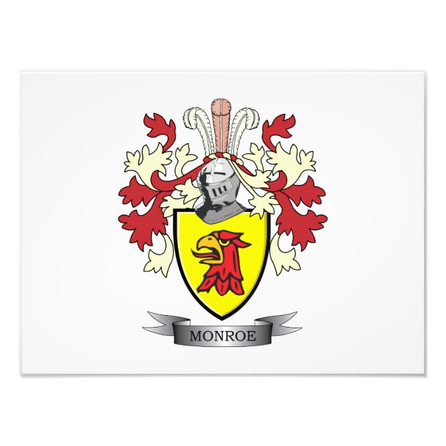 Monroe-Familienwappen-Wappen Fotodruck (Vorne)