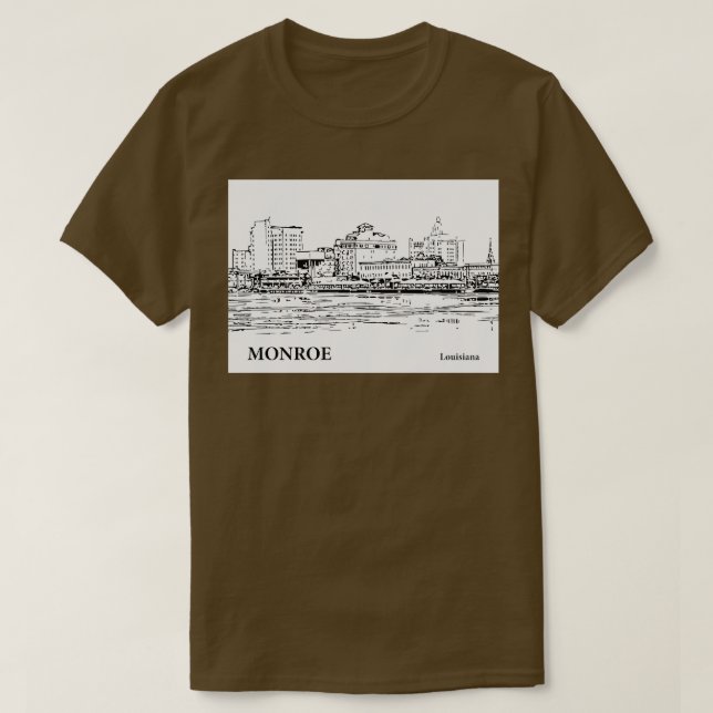 Monroe Louisiana TShirt - 2 (Design vorne)