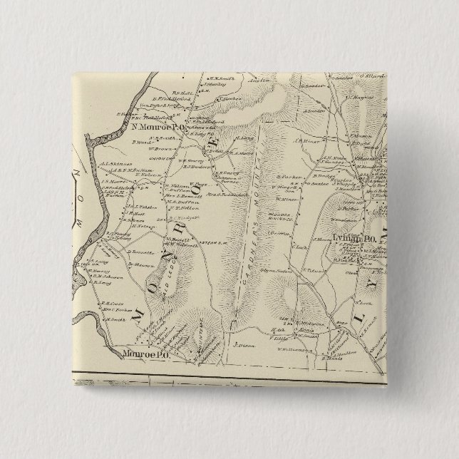 Monroe, Lyman, Bath Button (Vorderseite)