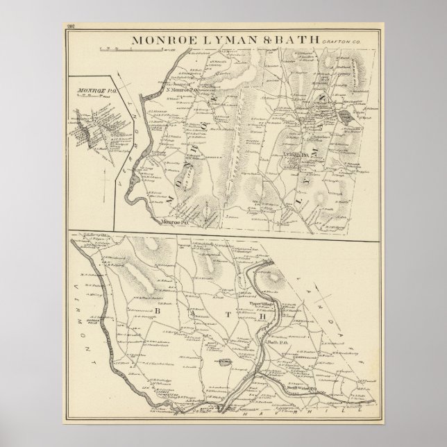 Monroe, Lyman, Bath Poster (Vorne)