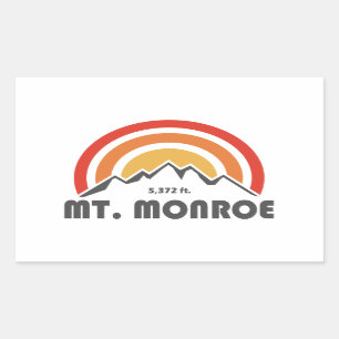 Monroe New Hampshire Rechteckiger Aufkleber