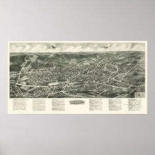 Monroe, NY Panoramic Map - 1923 Poster