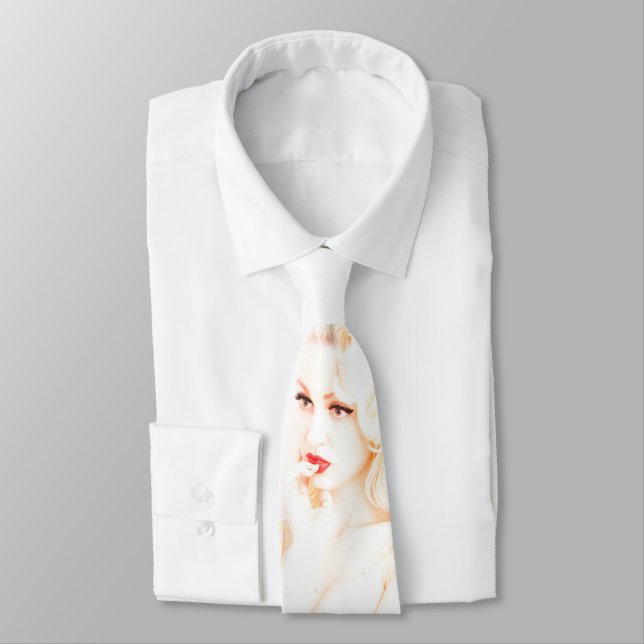 Monroe Pin-Up Krawatte (Gebunden)