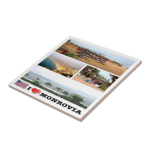 MONROVIA I Liebe, Mosaik, Liberia, Fliese