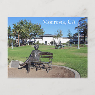 Monrovia Library Park Postcard! Postkarte