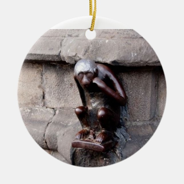 Mons-Affe Keramik Ornament (Vorne)