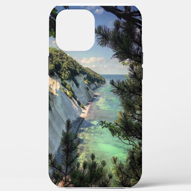 Møns Klint Dänemark stylisiert (alle Telefone) Case-Mate iPhone Hülle (Rückseite)