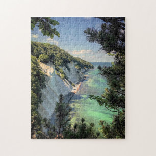 Møns Klint Denmark stilisiert
