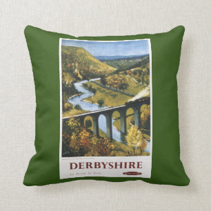Monsal Tal, Zug und Viaduct British Rail Kissen