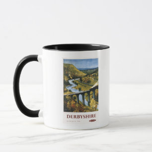 Monsal Tal, Zug und Viaduct British Rail Tasse