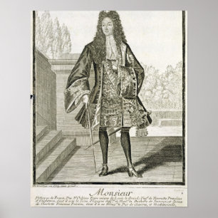 "Monsieur", ansonsten Philip Duc d'Orleans, Franc Poster
